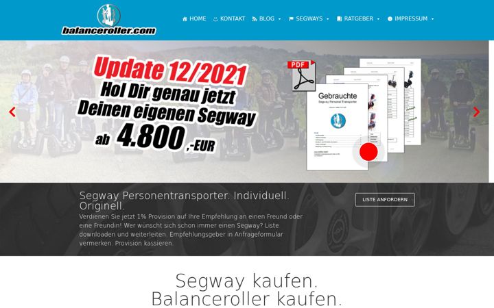 Screenshot of balanceroller.com