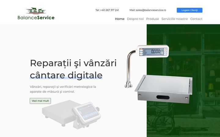 Screenshot of balanceservice.ro
