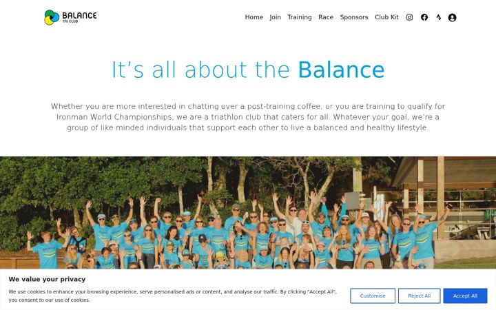 Skjámynd af balancetriclub.com.au