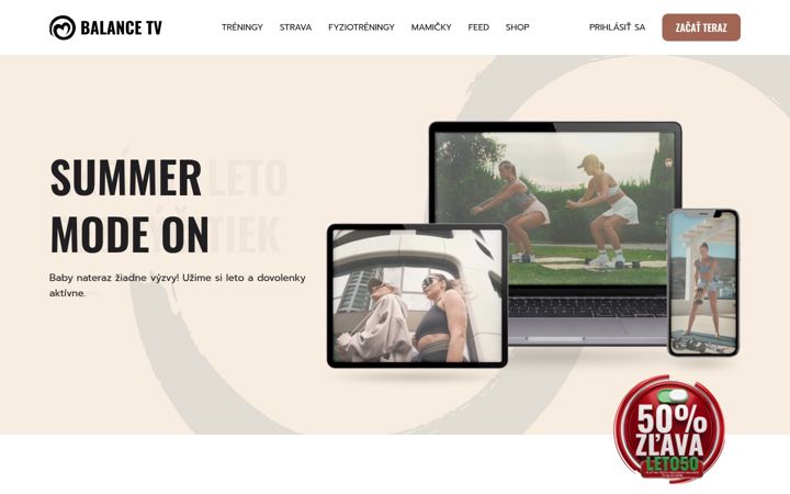 Screenshot of balancetv.sk