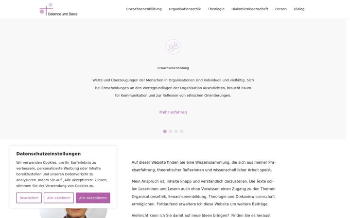 Zrzut ekranu balanceundbasis.de