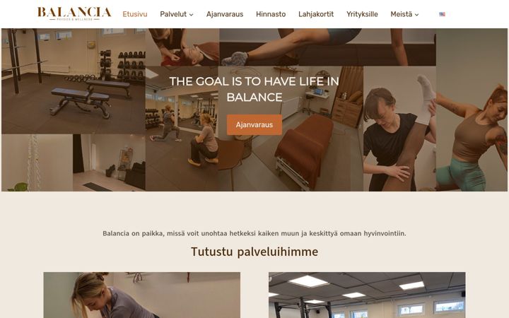 Screenshot of balancia.fi