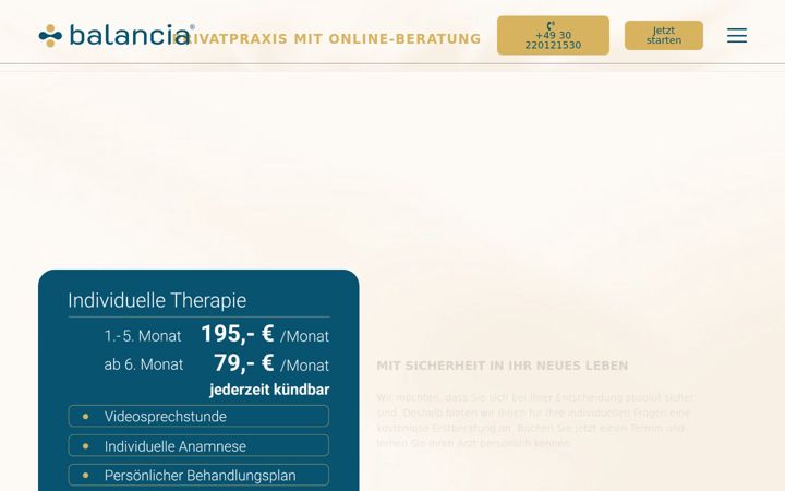 Screenshot of balancia.life