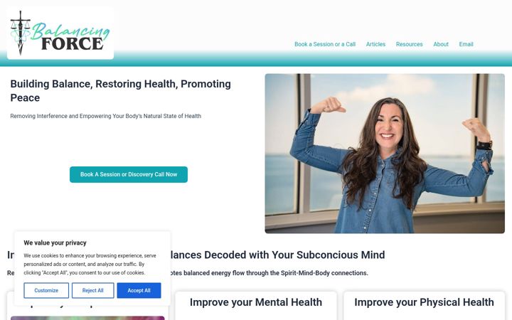 Screenshot of balancing-force.com