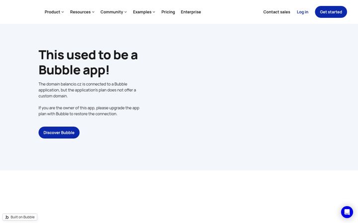 Screenshot of balancio.cz