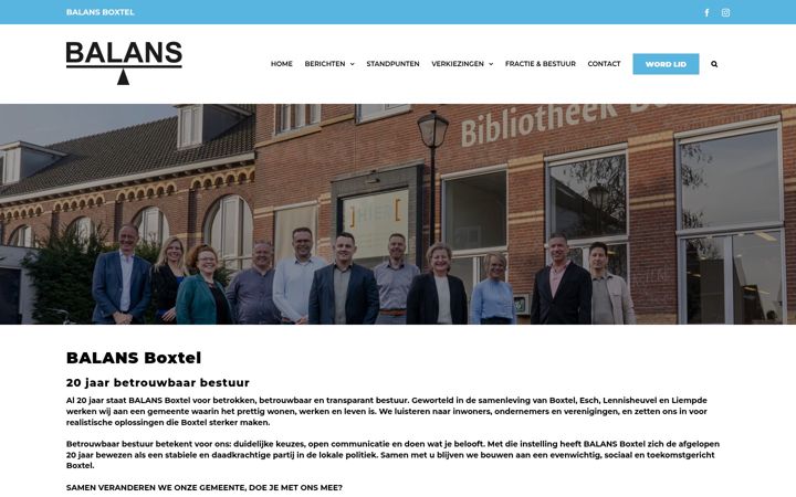 Screenshot of balansboxtel.nl