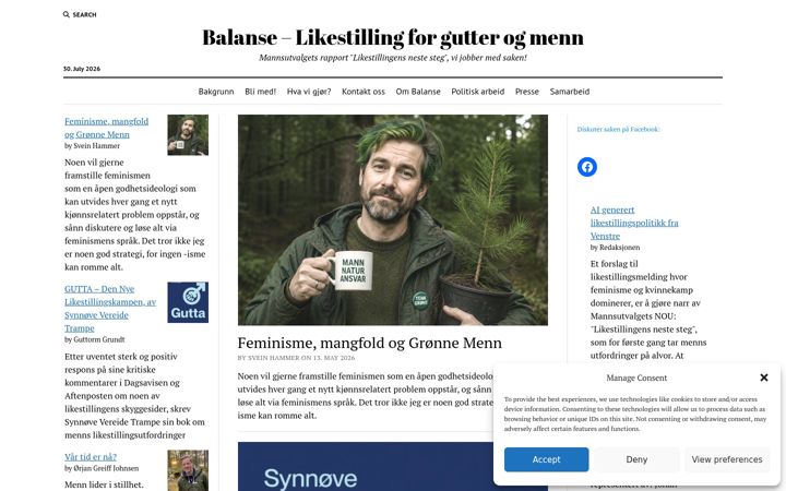 Screenshot of balanse.no