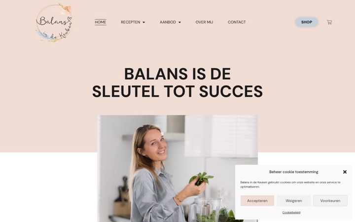 Képernyőkép: balansindekeuken.nl