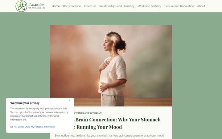 Screenshot of balansino.com
