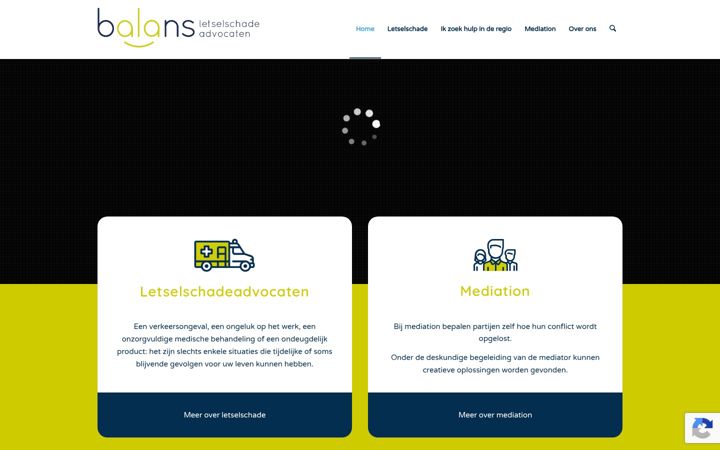 Screenshot of balansletselschade.nl