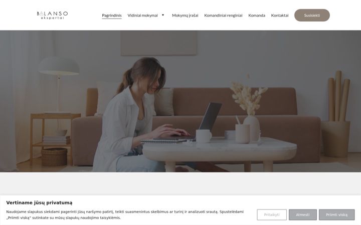 Screenshot of balansoekspertai.lt