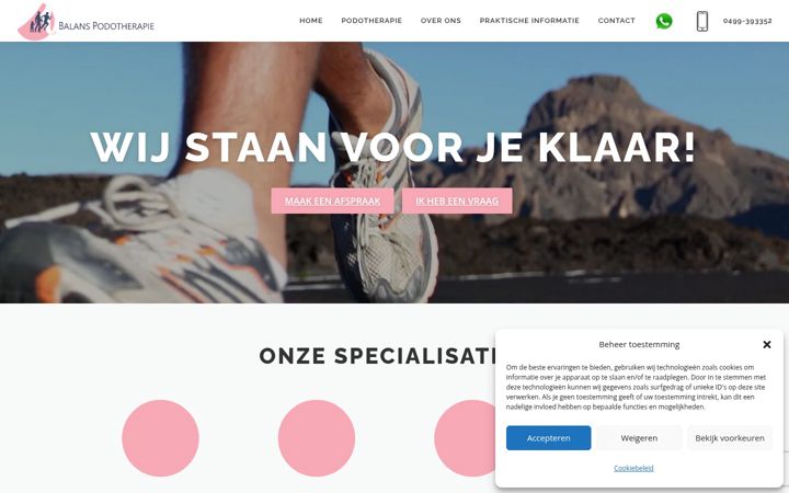 Ekrānuzņēmums no balanspodotherapie.nl