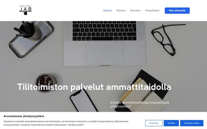 Skärmbild av balanssiin.fi