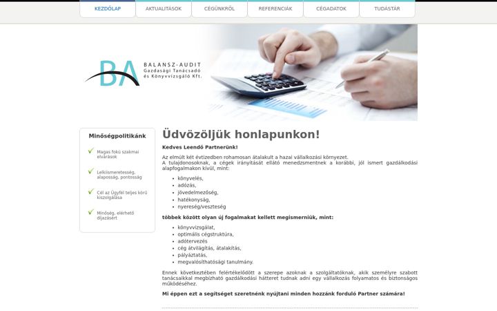 Screenshot of balanszaudit.hu
