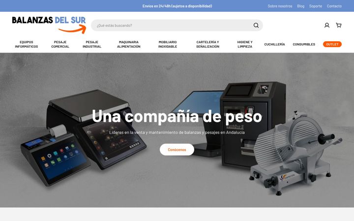 Screenshot of balanzasdelsur.es
