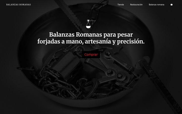 Screenshot of balanzasromanas.com