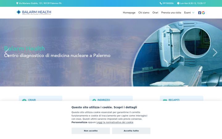 Screenshot of balarmhealth.it