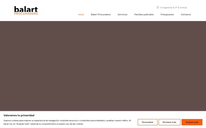 Screenshot of balartprocuradors.com
