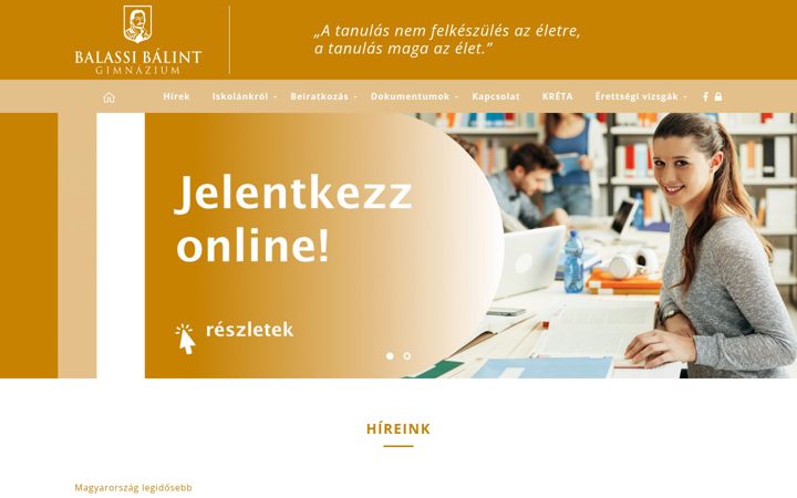 Screenshot of balassiestigimi.hu