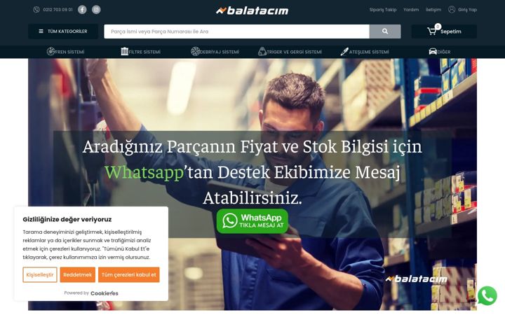 Screenshot of balatacim.com