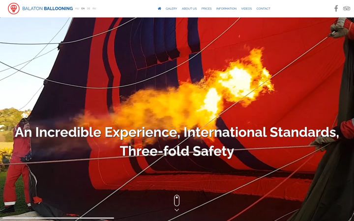 Screenshot of balaton-ballooning.com