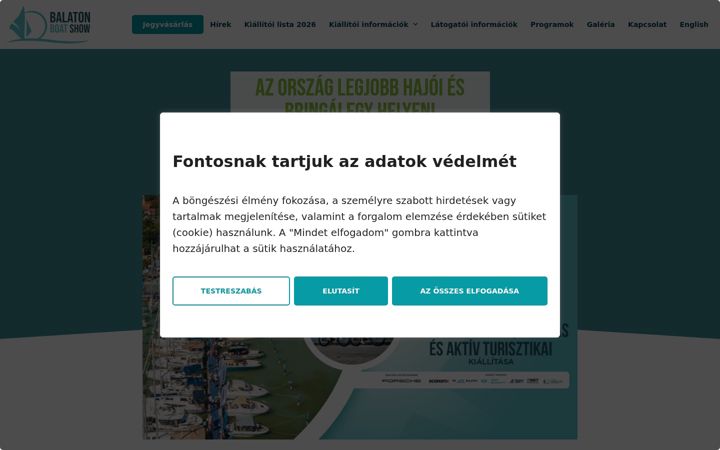 Screenshot van balatonboatshow.hu