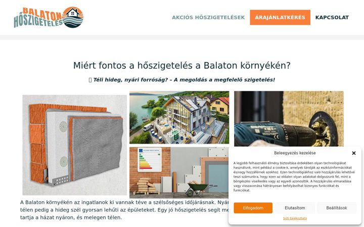 Screenshot of balatonhoszigeteles.hu