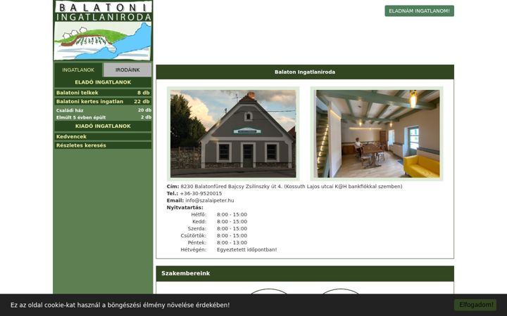 Screenshot of balatoni.hu