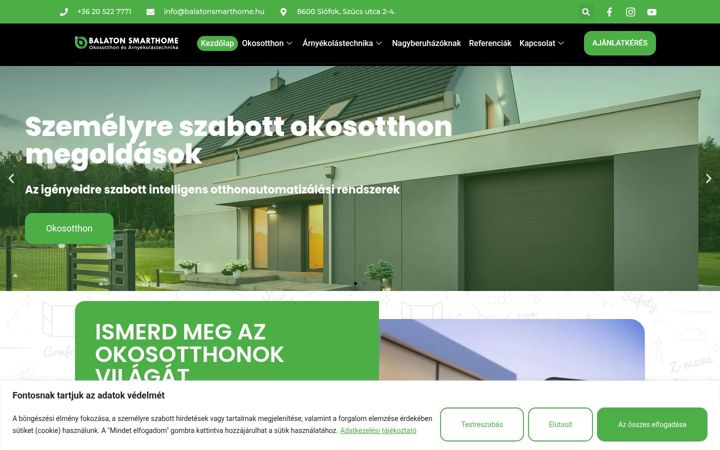 Screenshot of balatonsmarthome.hu