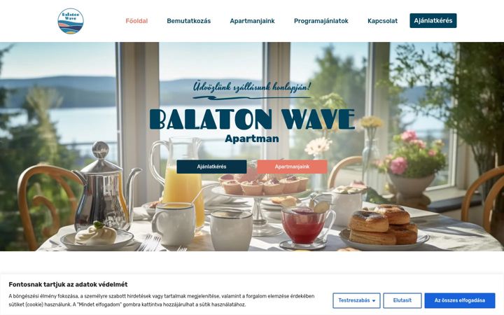 Screenshot von balatonwave.hu