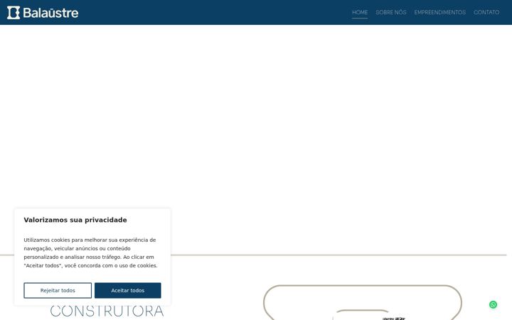 Screenshot of balaustreconstrutora.com.br