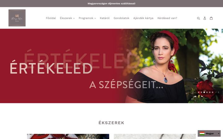 Screenshot of balazskata.com