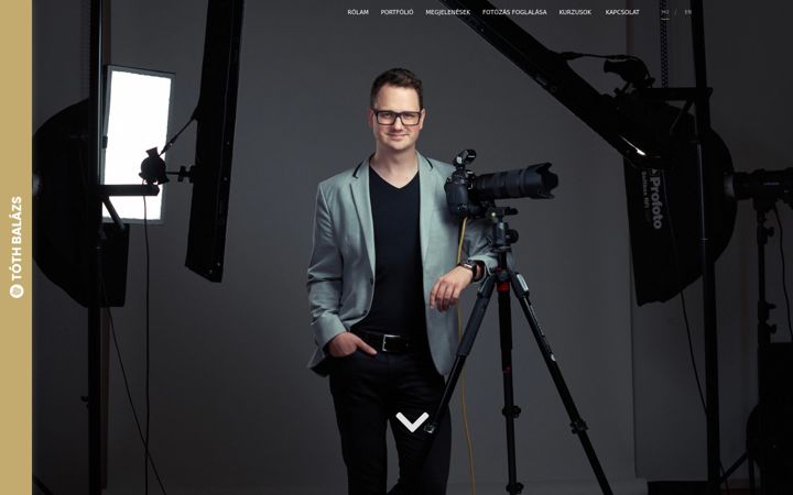 Screenshot of balazstoth.com