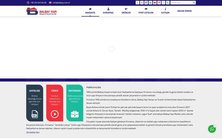 Screenshot of balbay.com.tr