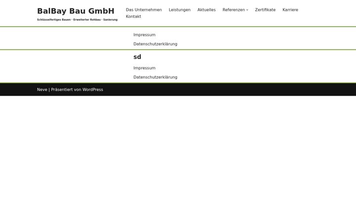 Screenshot of balbaybau.de