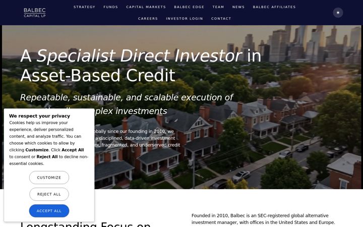 Screenshot of balbec.com