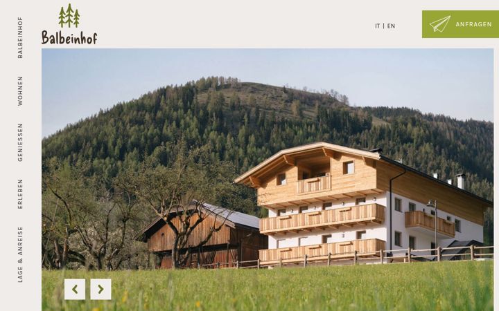Screenshot of balbeinhof.com