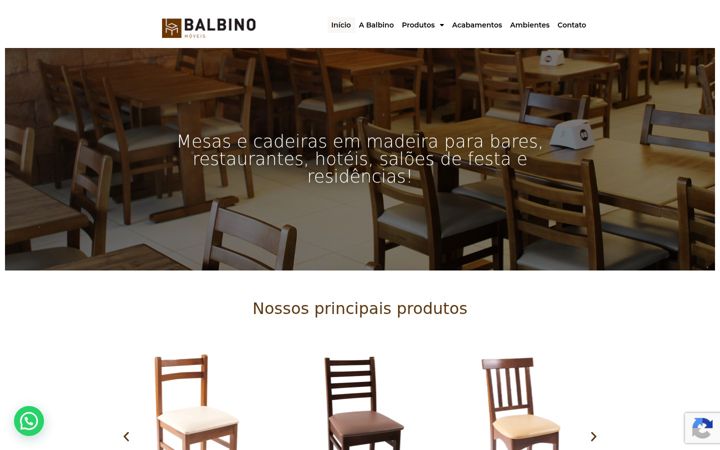 Екранна снимка на balbinomoveis.com.br