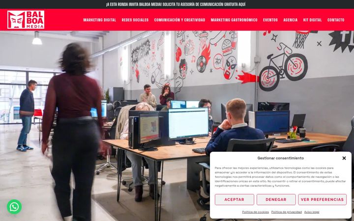Screenshot of balboamedia.es