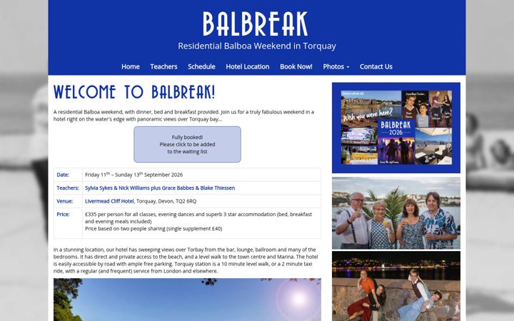 Screenshot of balbreak.co.uk