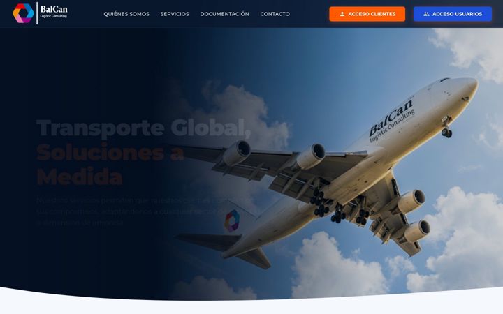 Screenshot of balcanlogistic.es