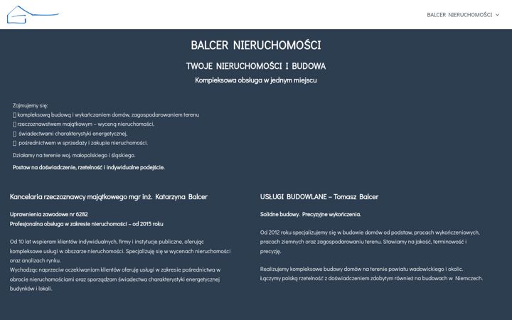 Screenshot of balcer.nieruchomosci.pl