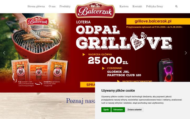 Screenshot of balcerzak.pl