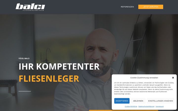 Screenshot of balci-fliesen.de