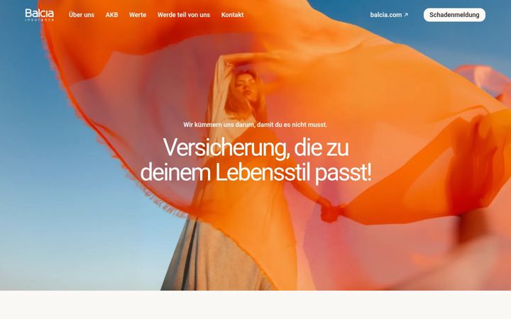 Screenshot of balcia.de