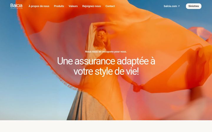Screenshot of balcia.fr