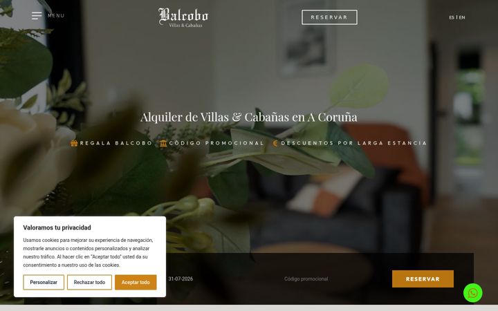 Screenshot of balcobovillas.com