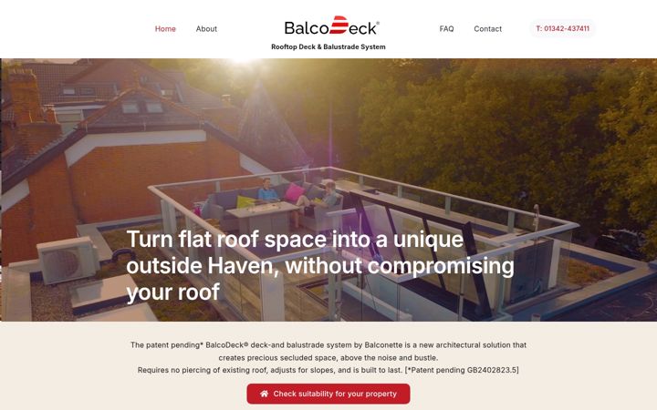 Screenshot of balcodeck.com
