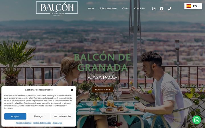 Ekrānuzņēmums no balcondegranada.es