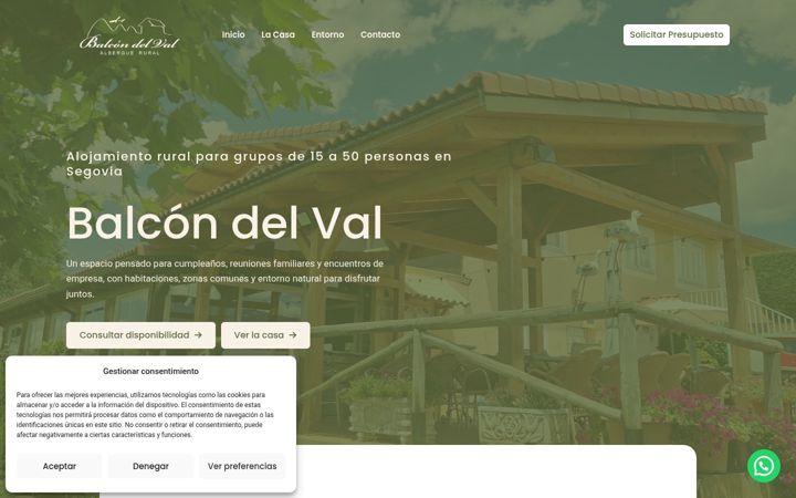 Screenshot of balcondelval.com